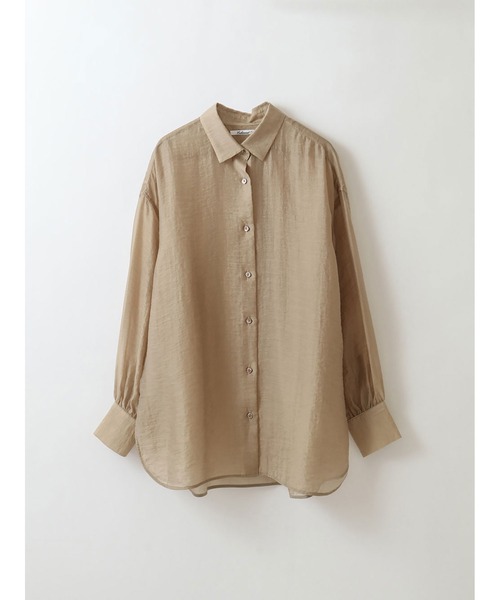 enchainement（アンシェヌマン）の「Basic Sheer Shirts（シャツ/ブラウス・レディース・ベージュ/グレー/ボルドー・フリー）」の3枚目の写真