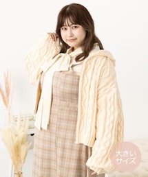 SLURR | [大きいサイズ]フードケーブルZIPブルゾン(ブルゾン)