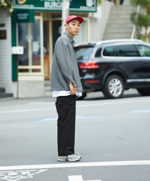 FREAK'S STORE(フリークスストア)の「FREAK'S STORE/フリークスストア ウーリーシャツコーチJKT/ポリエステルウール/コーチジャケット(シャツ/ブラウス・メンズ・ブラック/ダークグレー/ベージュ/ブラウン・LARGE/SMALL/MEDIUM)」の8枚目の写真