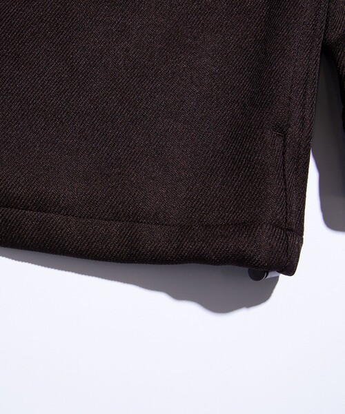 FREAK'S STORE(フリークスストア)の「FREAK'S STORE/フリークスストア ウーリーシャツコーチJKT/ポリエステルウール/コーチジャケット(シャツ/ブラウス・メンズ・ブラック/ダークグレー/ベージュ/ブラウン・LARGE/SMALL/MEDIUM)」の13枚目の写真