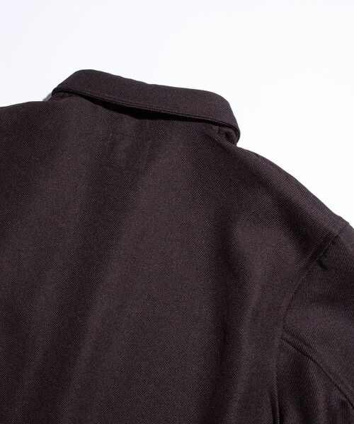 FREAK'S STORE(フリークスストア)の「FREAK'S STORE/フリークスストア ウーリーシャツコーチJKT/ポリエステルウール/コーチジャケット(シャツ/ブラウス・メンズ・ブラック/ダークグレー/ベージュ/ブラウン・LARGE/SMALL/MEDIUM)」の7枚目の写真