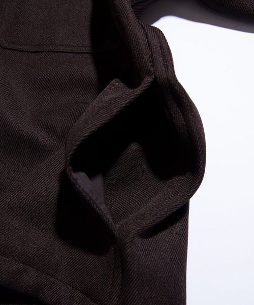 FREAK'S STORE(フリークスストア)の「FREAK'S STORE/フリークスストア ウーリーシャツコーチJKT/ポリエステルウール/コーチジャケット(シャツ/ブラウス・メンズ・ブラック/ダークグレー/ベージュ/ブラウン・LARGE/SMALL/MEDIUM)」の14枚目の写真