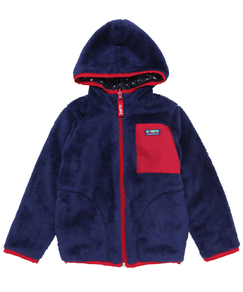 X-girl Stages(エックスガールステージス)の「【VERY11月号掲載】FLUFFY REVERSIBLE JACKET(12M~3T)(ブルゾン・キッズ・マルチ/ベージュ/ネイビー・12M/2T/3T)」の16枚目の写真