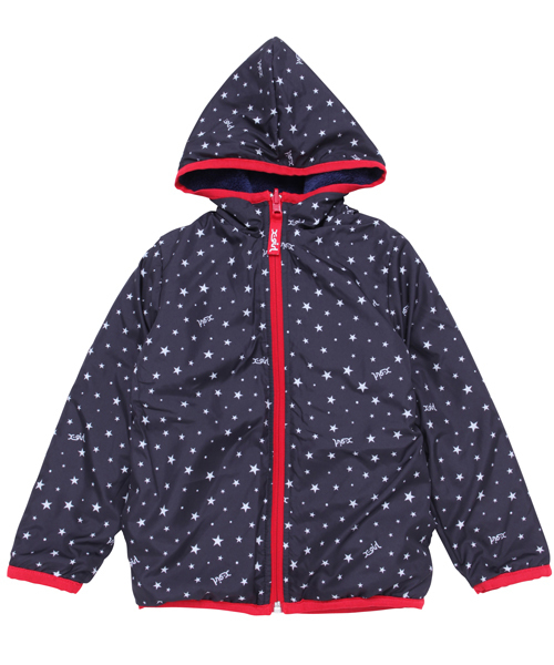X-girl Stages(エックスガールステージス)の「【VERY11月号掲載】FLUFFY REVERSIBLE JACKET(12M~3T)(ブルゾン・キッズ・マルチ/ベージュ/ネイビー・12M/2T/3T)」の8枚目の写真