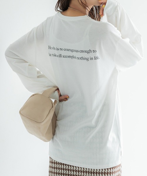 coca(coca)(コカ)の「ルーズシルエットアソートプリントTee(Tシャツ/カットソー・レディース・ホワイト/ブラック/ベージュ/グレー・M/L)」の1枚目の写真