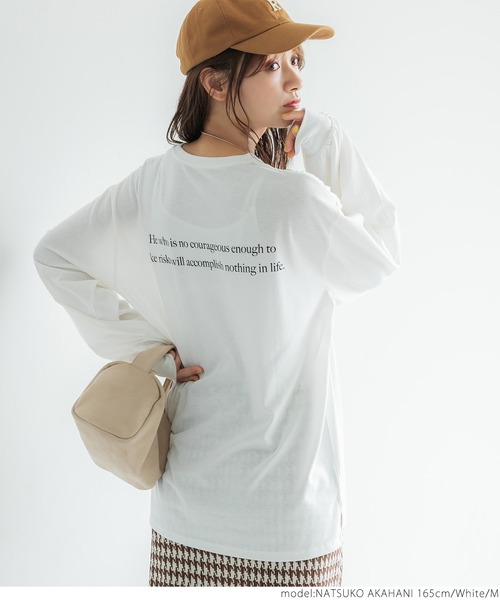 coca(coca)(コカ)の「ルーズシルエットアソートプリントTee(Tシャツ/カットソー・レディース・ホワイト/ブラック/ベージュ/グレー・M/L)」の8枚目の写真