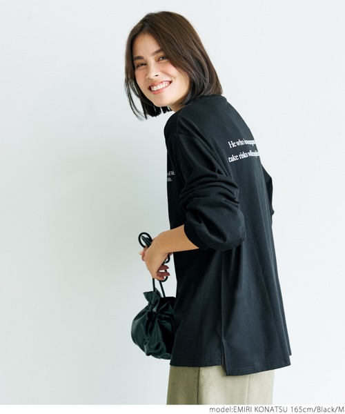 coca(coca)(コカ)の「ルーズシルエットアソートプリントTee(Tシャツ/カットソー・レディース・ホワイト/ブラック/ベージュ/グレー・M/L)」の10枚目の写真