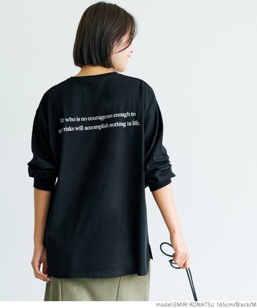 coca(coca)(コカ)の「ルーズシルエットアソートプリントTee(Tシャツ/カットソー・レディース・ホワイト/ブラック/ベージュ/グレー・M/L)」の11枚目の写真