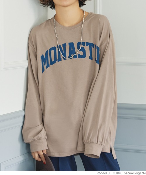 coca(coca)(コカ)の「ルーズシルエットアソートプリントTee(Tシャツ/カットソー・レディース・ホワイト/ブラック/ベージュ/グレー・M/L)」の17枚目の写真