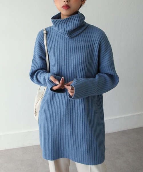 Chillfar（チルファー）の「7Gタートルロングニットプルオーバー