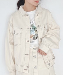 AS KNOW AS plus | ♪ダブルポケットカジュっとジャケット  セットアップ可能(デニムジャケット)