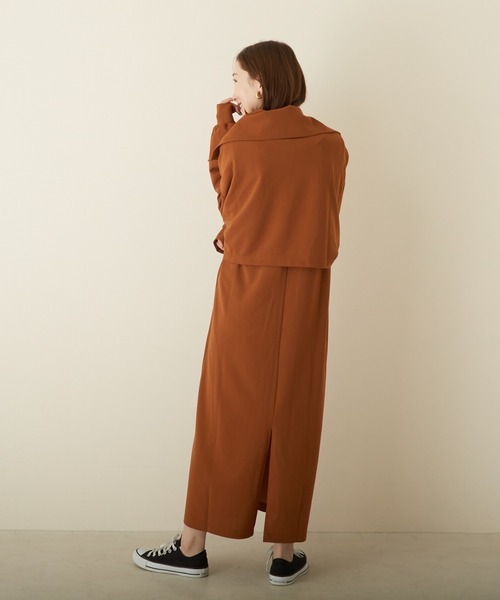 PAPAVER(パパヴェル)の「【papaver】ジョーゼットポンチセットアップ(セットアップ・レディース・カーキ/ブラック/キャメル・MEDIUM)」の8枚目の写真