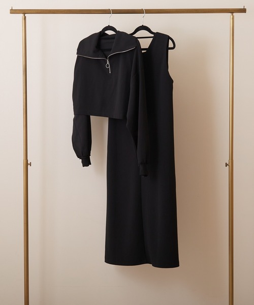 PAPAVER(パパヴェル)の「【papaver】ジョーゼットポンチセットアップ(セットアップ・レディース・カーキ/ブラック/キャメル・MEDIUM)」の10枚目の写真