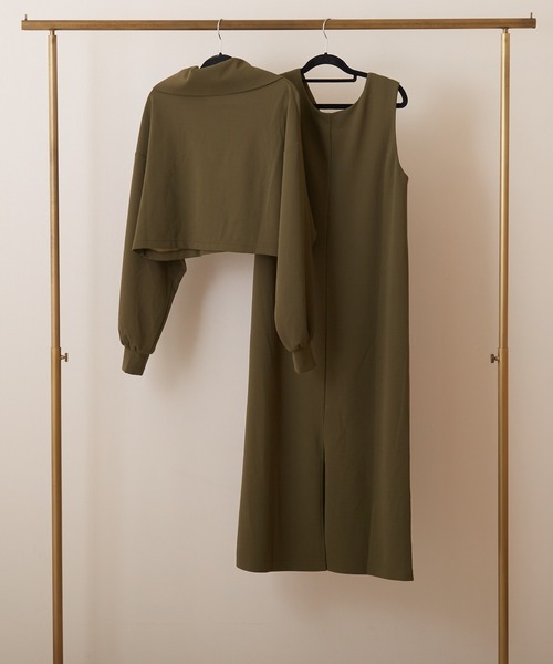 PAPAVER(パパヴェル)の「【papaver】ジョーゼットポンチセットアップ(セットアップ・レディース・カーキ/ブラック/キャメル・MEDIUM)」の13枚目の写真