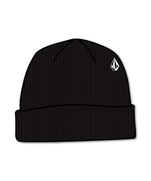 VOLCOM(ボルコム)の「【VOLCOM】FULL STONE BEANIE(ニットキャップ/ビーニー・メンズ・ブラック/パープル/ネイビー/モカ/ブラック系/ブルー系/オレンジ系・O/S)」の2枚目の写真