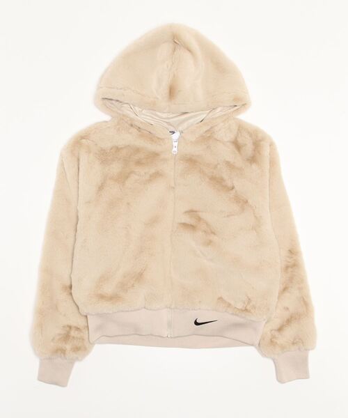 NIKE(ナイキ)の「NIKE ナイキ W ESS FXFUR GX JKT アウター DD5117 206RATTAN/BLACK(その他アウター・レディース・ホワイト・SMALL/MEDIUM/LARGE/X-LARGE/XX-LARGE)」の1枚目の写真