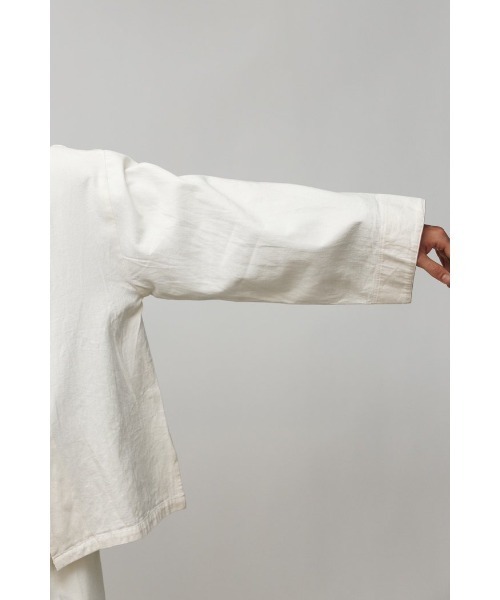 Badhiya(バディ―ヤ)の「China jacket - twill(シャツ/ブラウス・メンズ・キナリ/ミント・2/1)」の7枚目の写真