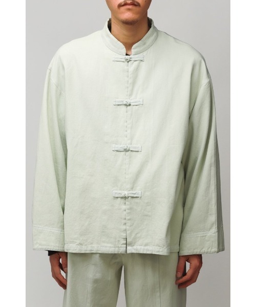 Badhiya(バディ―ヤ)の「China jacket - twill(シャツ/ブラウス・メンズ・キナリ/ミント・2/1)」の11枚目の写真