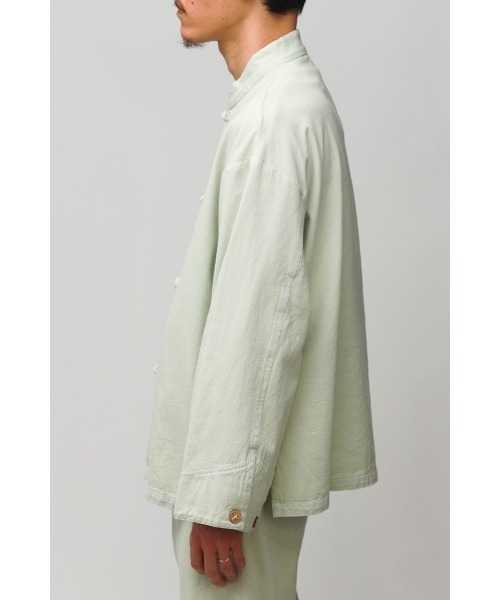 Badhiya(バディ―ヤ)の「China jacket - twill(シャツ/ブラウス・メンズ・キナリ/ミント・2/1)」の12枚目の写真