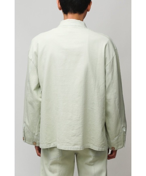 Badhiya(バディ―ヤ)の「China jacket - twill(シャツ/ブラウス・メンズ・キナリ/ミント・2/1)」の13枚目の写真