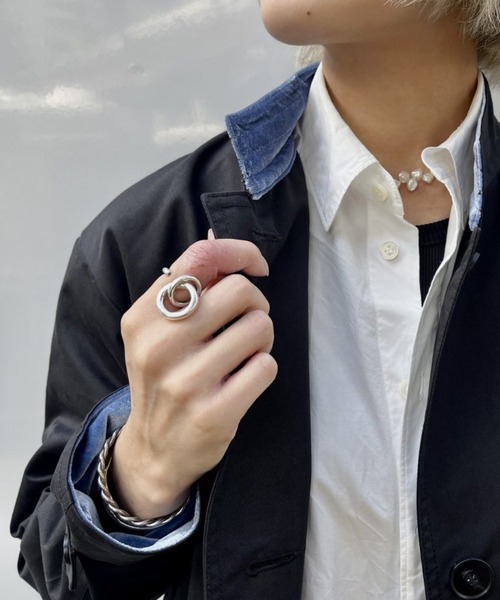 Thomas magpie（トーマスマグパイ）の「【THOMAS MAGPIE】センターテープトレンチ（トレンチコート・レディース・グリーン系その他・FREE）」の8枚目の写真