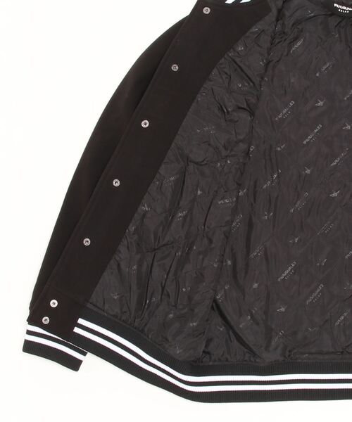 1piu1uguale3 RELAX（ウノピュウノウグァーレトレリラックス）の「1PIU1UGUALE3 RELAX/ウノピゥ ウノ ウグァーレ トレ リラックス/BRUSHED STADIUM JUMPER（スタジャン・メンズ・ブラック・M/L/XL/XXL）」の3枚目の写真