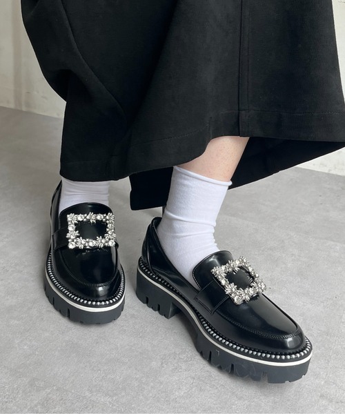 prose verse（プロズヴェール）の「パールビジュ厚底ローファー（ローファー・レディース・ブラック・SMALL/X-LARGE/MEDIUM/LARGE）」の8枚目の写真