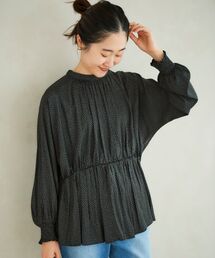 le.coeur blanc | カッセンジョーゼットペプラムブラウス(シャツ/ブラウス)