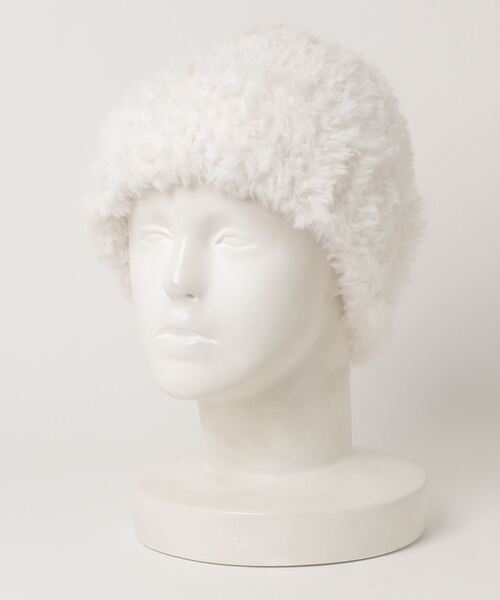 WC（ダブル シー）の「ふわふわボリュームニットキャップ（ニットキャップ/ビーニー・レディース・ブラック/ホワイト・FREE）」の8枚目の写真