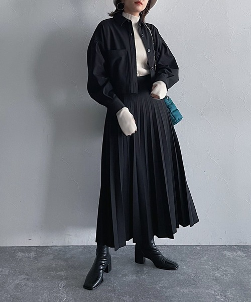 PAGEBOY（ページボーイ）の「SETUPプリーツスカート（スカート・レディース・オフホワイト/ブラック/ミント・FREE）」の11枚目の写真