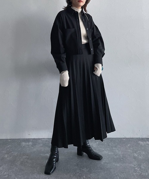 PAGEBOY（ページボーイ）の「SETUPプリーツスカート（スカート・レディース・オフホワイト/ブラック/ミント・FREE）」の12枚目の写真