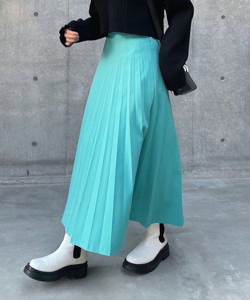 PAGEBOY（ページボーイ）の「SETUPプリーツスカート（スカート・レディース・オフホワイト/ブラック/ミント・FREE）」の14枚目の写真