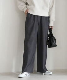 fredy emue | ストライプイージーセミワイドパンツ(その他パンツ)