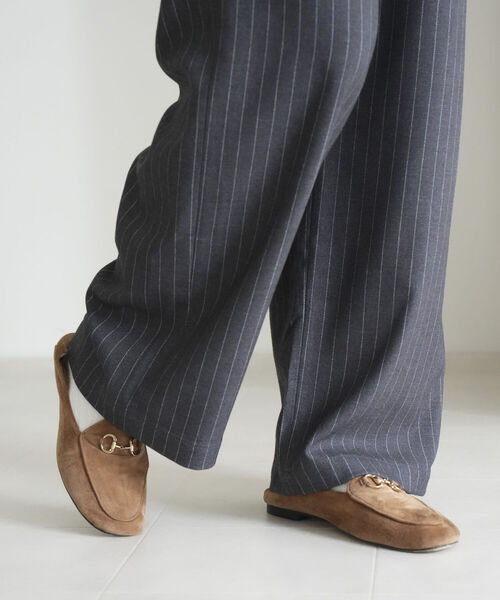 fredy emue(フレディエミュ)の「ストライプイージーセミワイドパンツ(その他パンツ・レディース・ブラック系その他/グレー系その他・38/36)」の18枚目の写真
