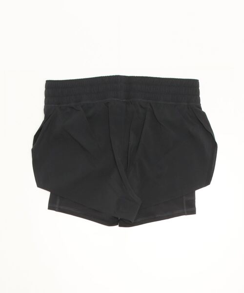 Reebok（リーボック）の「ワークアウト ラン 2 イン 1 ショートパンツ / WOR Run 2 in 1 Short （ブラック）（その他パンツ・レディース・ブラック・L/A/M/S/XL）」の2枚目の写真