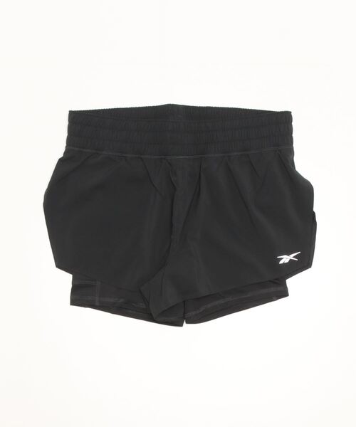 Reebok（リーボック）の「ワークアウト ラン 2 イン 1 ショートパンツ / WOR Run 2 in 1 Short （ブラック）（その他パンツ・レディース・ブラック・L/A/M/S/XL）」の5枚目の写真