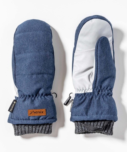 phenix(フェニックス)の「Phenix(フェニックス)【WOMENS】Phenix GORE WOMANS MITTEN(手袋・レディース・グレー/ブルー/ブラック・L/M/S)」の3枚目の写真