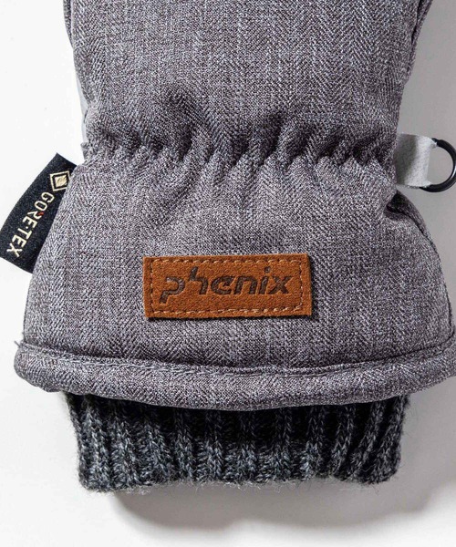 phenix(フェニックス)の「Phenix(フェニックス)【WOMENS】Phenix GORE WOMANS MITTEN(手袋・レディース・グレー/ブルー/ブラック・L/M/S)」の4枚目の写真