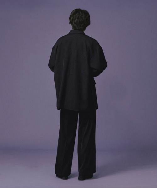 Ellno Loset（エルノロゼット）の「ダブルルーズジャケットコート/セットアップ対応（テーラードジャケット・メンズ・ブラック/ブルーグリーン・MEDIUM/LARGE）」の13枚目の写真