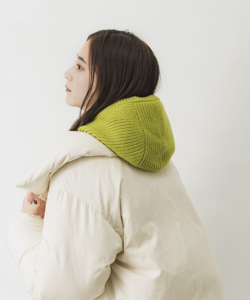 URBAN RESEARCH(アーバンリサーチ)の「畦ニットバラクラバ(ネックウォーマー/スヌード・レディース・ブルー/グレー/グリーン系その他・FREE)」の4枚目の写真