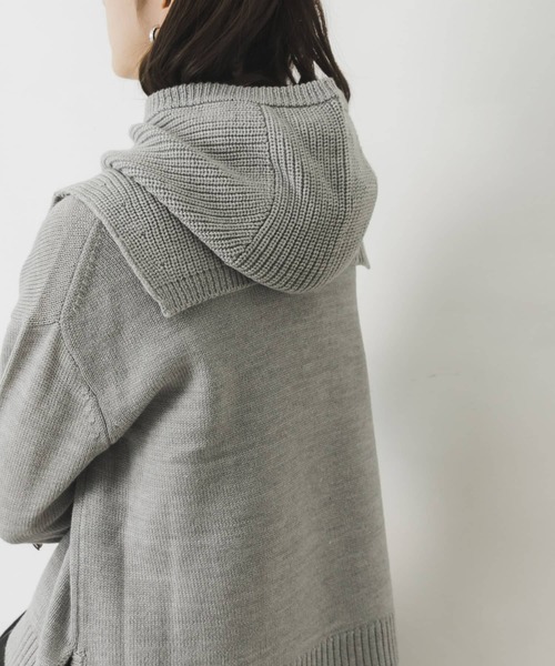 URBAN RESEARCH(アーバンリサーチ)の「畦ニットバラクラバ(ネックウォーマー/スヌード・レディース・ブルー/グレー/グリーン系その他・FREE)」の20枚目の写真