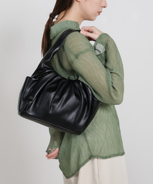ブラックレザー ハンドバッグ Tiaclasse ハンドバッグ 「本革」2WAYステッチハンドバッグ : ZOZOTOWN