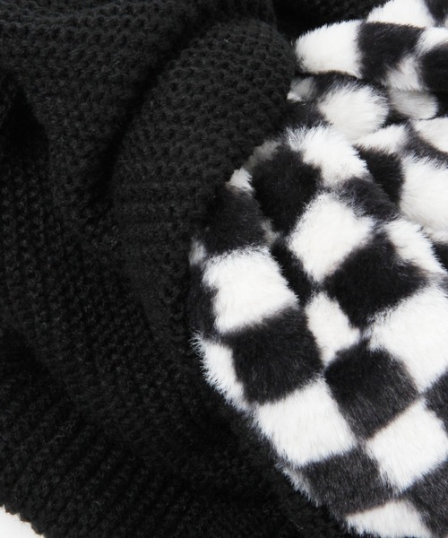 niko and...（ニコアンド）の「オリジナルフェイクファーコンビスヌード（ネックウォーマー/スヌード・レディース・その他1/モカ/アイボリー・0）」の7枚目の写真