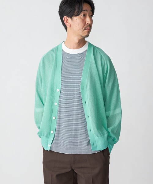 SHIPS（シップス）の「SHIPS: コットン/リネン サマーニット シアー V 