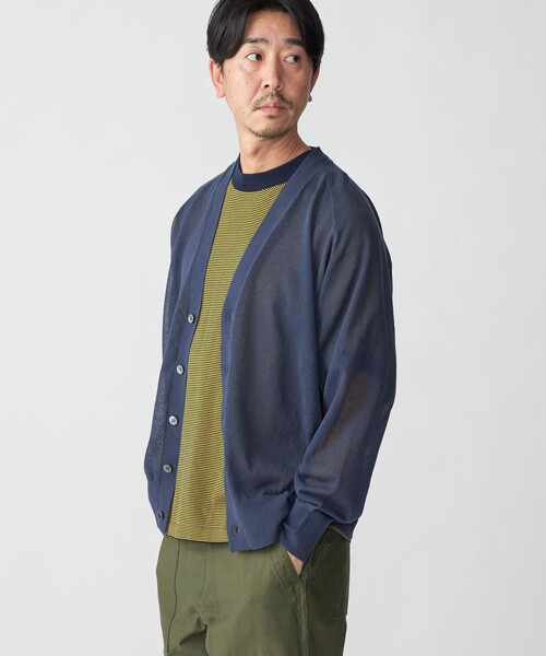 SHIPS（シップス）の「SHIPS: コットン/リネン サマーニット シアー V