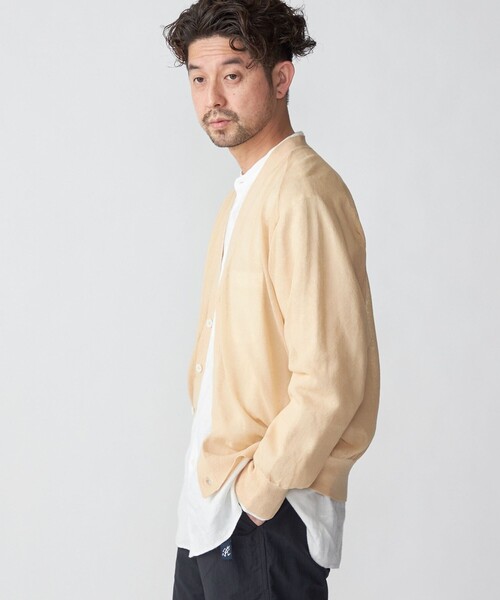 SHIPS（シップス）の「SHIPS: コットン/リネン サマーニット シアー V 