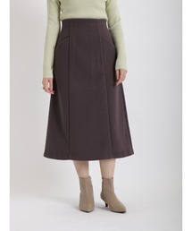 メルトンジャージポケット付フレアスカート