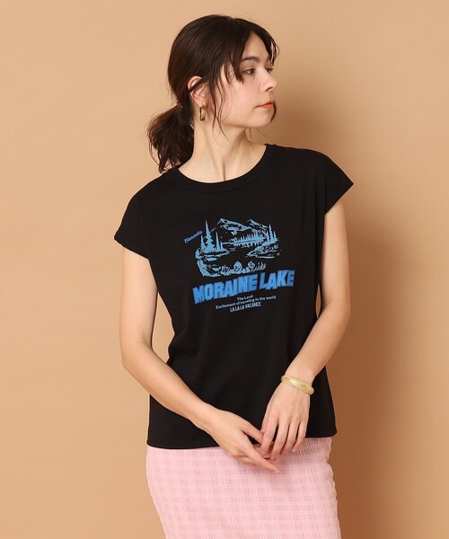 TICCA（ティッカ）の「◆TICCA(ティッカ)MORAINE フレンチTシャツ（Tシャツ/カットソー・レディース・ブラック/ホワイト・00）」の7枚目の写真