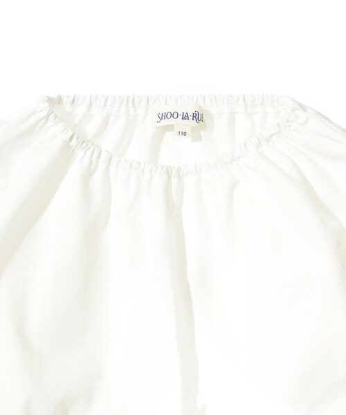 SHOO・LA・RUE（シューラルー）の「◆【110-140cm】ポコポコベスト＆ブロードワンピセット（ワンピース・キッズ・ブラック/ライトグリーン・11/12/13/14）」の4枚目の写真