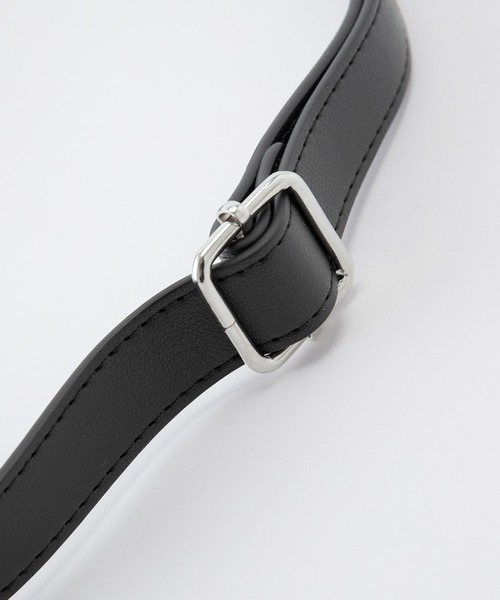 BONLECILL（ボンルシール）の「フラップスクエアミニショルダーバッグ/ ハンドバッグ（ショルダーバッグ・レディース・ブラック/オフホワイト/ライトグリーン/オレンジ・FREE）」の14枚目の写真